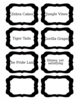 Candy Labels Black Clip Art