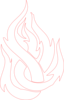 Glowing Red Flames Clip Art