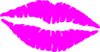 Hot Pink Lips Clip Art