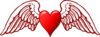 Heart And Wings Clip Art