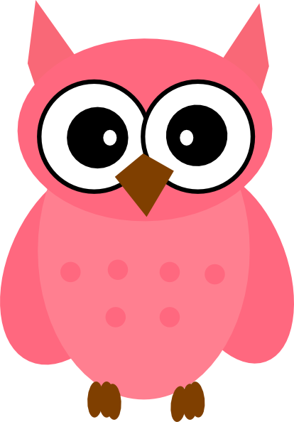 Owl Pink Clip Art at Clker.com - vector clip art online, royalty free