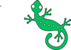 Green Gecko Clip Art