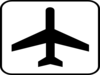 Airplane Sign Clip Art