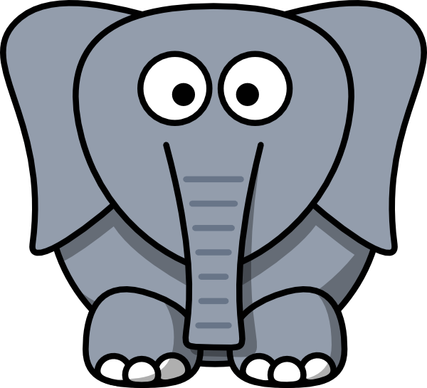 clip art cartoon elephant - photo #1