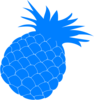 Blue Pineapple Clip Art