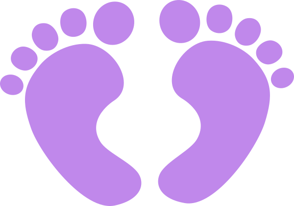 Purple Baby Feet Clip Art At Vector Clip Art Online