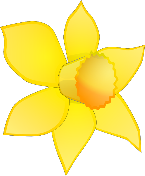free clip art daffodil border - photo #44