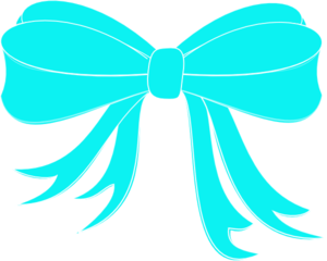 Turquoise Bow Ribbon Clip Art