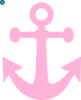Light Pink Anchor Clip Art