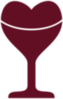 Wine Heart Glass Clip Art