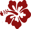 Hibiscus Flower Red Clip Art