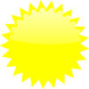 Yellow Star Burst Clip Art