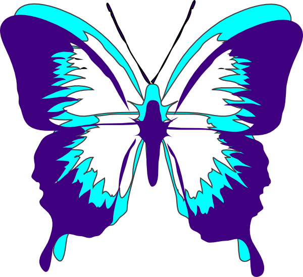 green butterfly clip art - photo #49