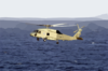 Sh-60 Seahawk Provides Plane Guard Support. Clip Art