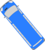 Blue Bus - 130 Clip Art