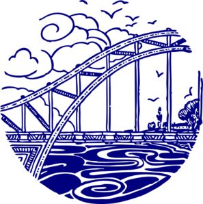 Blue Bridge Clip Art