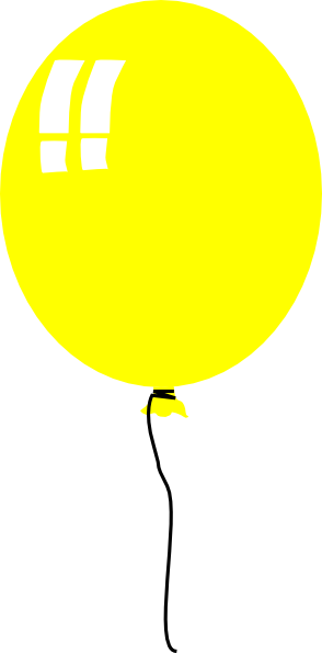 yellow balloon clipart - photo #14