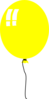 Yellow Balloon Clip Art