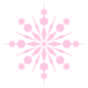 Snowflake Pinky Pink Clip Art