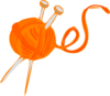 Orange Yarn Clip Art
