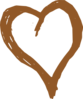 Brown Heart Clip Art