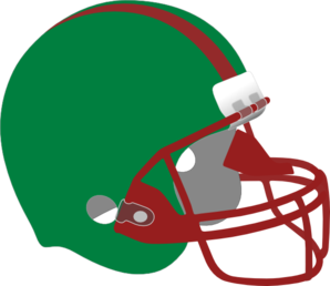 Green And Red Helmet Clip Art