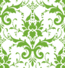 Green Damask Clip Art