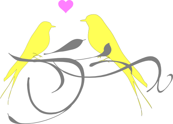 free wedding love birds clipart - photo #17