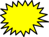 Yellow Star Burst Clip Art