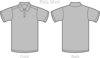 Polo Shirt Grey Clip Art