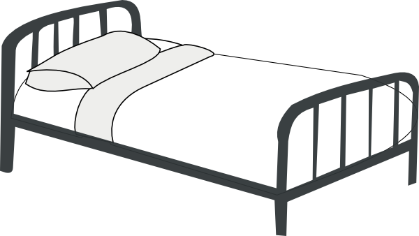 Bed Outline Clip Art at Clker.com - vector clip art online, royalty ...