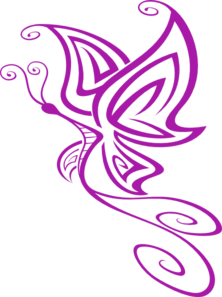 Purple Butterly Clip Art