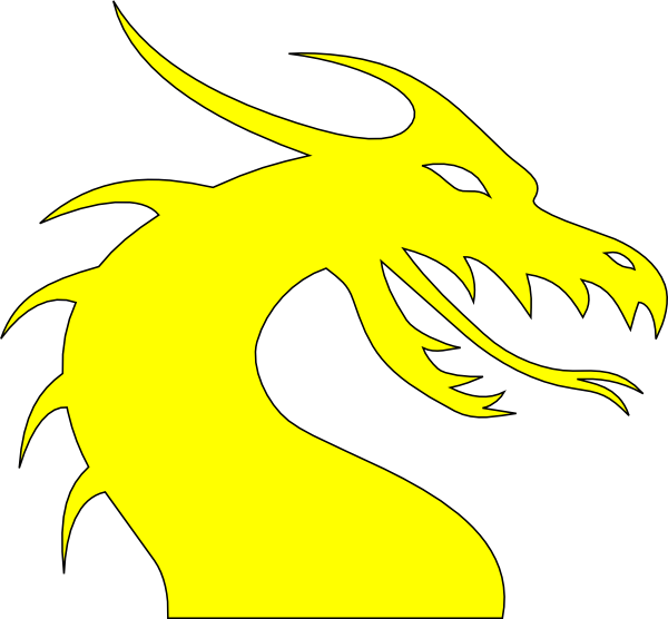 yellow dragon clipart - photo #1