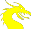 Yellow Dragon 2 Clip Art