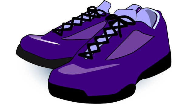 for   vector Purple at u Clip Art royalty shoes clip   online, art Clker.com Shoes