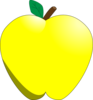 Yellow Apple Clip Art