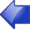 Blue Arrow Pointing Left Clip Art