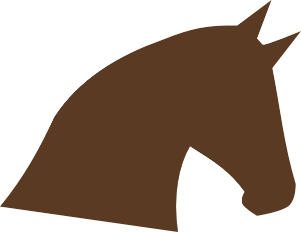 Horse Head Silhouette Clip Art. Horse Head Silhouette