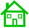 Green Stick House Clip Art