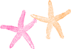 Twin Starfish Clip Art