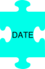 Puzzle Piece Date Clip Art