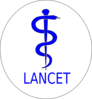 Rod Blue White Lancet Oval Clip Art