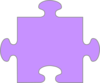 Jigsaw Piece Lilac Clip Art