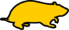 Yellow Hamster Clip Art