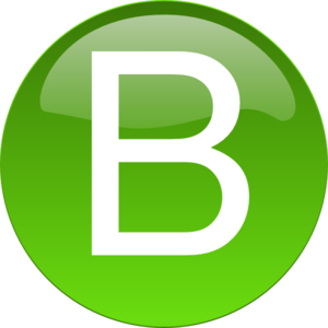 Green B  Clip Art