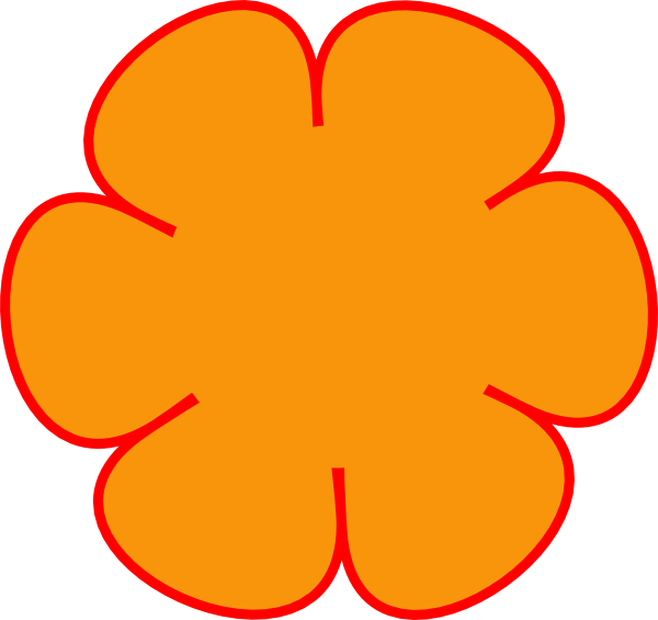 orange flower clip art free - photo #19