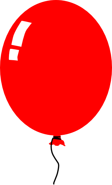 free clip art red balloon - photo #9