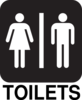 Male Female Toilets Road Sign Clip Art