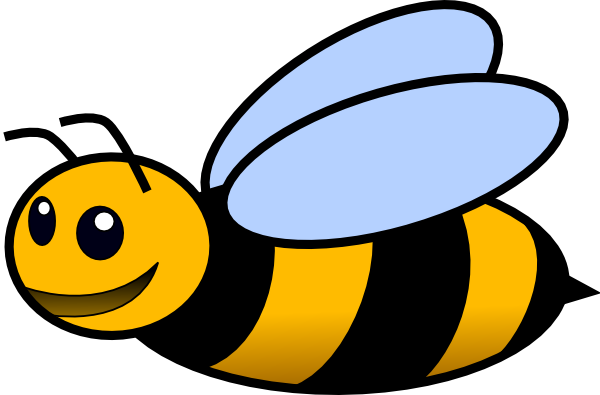 happy bee clipart free - photo #3