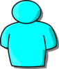 Light Blue Person Clip Art